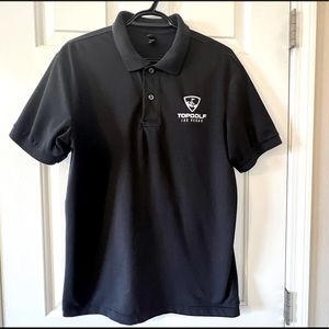 Topgolf Mens polo District Made cotton blend medium black